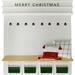 The Holiday Aisle® Mud Room Family Hanging Figurine Ornament Ceramic/Porcelain in Green/Red/White | 3 H x 4 W x 1 D in | Wayfair