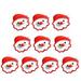 Pnellth 10Pcs Christmas Resin Accessories Cartoon Santa Claus Christmas Tree Snowman Elk Flat Back Ornament Cute Hairbow Charms Phone Case Fridge DIY Decoration Accessories for Children