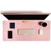 Leather Desk Pad By Leather Nomads Pink - 31 x 15 Inches