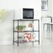 Rebrilliant Alceu 31.5" H x 23.2" W x 13.4" D Storage Rack Steel in Black/Gray | 31.5 H x 23.2 W x 13.4 D in | Wayfair