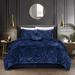 Willa Arlo™ Interiors Wolsingham 5 Pieces Comforter Set Polyester/Polyfill in Blue/Navy | King Comforter + 4 Additional Pieces | Wayfair