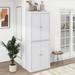 Red Barrel Studio® 6 - Shelf Storage Cabinet Wood in White | 72.4 H x 30 W x 14 D in | Wayfair 1F830B718C67431798A9917B06D09D7C