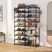 Rebrilliant Metal 40 Pair Shoe Rack Metal in Black | 55.11 H x 33.46 W x 12.2 D in | Wayfair AF33473A8FF1454EA84C5E93358C294B