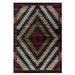 Brown/Red 114 x 79 x 0.3 in Area Rug - Union Rustic Rug Branch Modern Boho Geometric Brown Red Indoor Area Rug | 114 H x 79 W x 0.3 D in | Wayfair