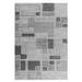 White 67 x 47 x 0.3 in Area Rug - 17 Stories Rug Branch Geometric Modern Abstract Grey Black Indoor Area Rug | 67 H x 47 W x 0.3 D in | Wayfair
