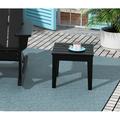 Beachcrest Home™ Marci Plastic Outdoor Side Table Plastic in Black | 17 H x 17.7 W x 17.7 D in | Wayfair 9A78865C366D41478ED768CEB4D353FD