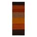 Brown 120 x 30 x 0.75 in Area Rug - Foundry Select Handloom Knotted Silk Contemporary Multicolor Area Rug Silk | 120 H x 30 W x 0.75 D in | Wayfair