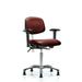 Latitude Run® Darrach Ergonomic Task Chair Aluminum/Upholstered in Red/Gray | 45.5 H x 27 W x 25 D in | Wayfair 329AAC3510304B28990DC49F871DB033