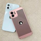 Heat Dissipation iPhone 12 Pro Max Case (Rose Gold) Breathable Cooling Hollow Cellular Hole Full Camera Lens Protection Ultra Slim Cover