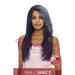 TOPS C JANICE - VANESSA SYNTHETIC SWISS SILK LACE FRONT WIG LONG STRAIGHT [1 Jet Black]