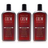 Men s Shampoo by American Crew Fortifying Shampoo for Thinning Hair Refreshes Scalp 33.8 Fl Oz (Pack Of 3)