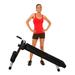 Deltech Fitness DF6000 Abdominal Crunch Bench â€“ 400 LBS Capacity â€“ Adjustable Sit up Bench â€“ Ab Training Station for Home Gym