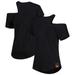 Women's KIYA TOMLIN Black Washington Commanders Cut Out Tri-Blend Shirt