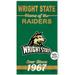 Wright State Raiders 11" x 20" Indoor/Outdoor Home Of The Sign