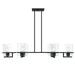 2404-06-04-Forte Lighting-Halo - 6 Light Chandelier In Transitional Style-8 Inches Tall and 41 Inches Wide