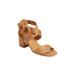 Wide Width Women's The Aralyn Sandal by Comfortview in Brown (Size 7 1/2 W)