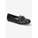 Wide Width Women's Cullen Flats by Bella Vita in Black Leather (Size 7 1/2 W)