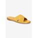 Women's Tab-Italy Sandals by Bella Vita in Yellow Suede Leather (Size 7 M)