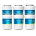 Waterdrop MWF Refrigerator Water Filter NSF 42 Certified Compatible with GE SmartWater MWF MWFINT MWFP MWFA GWF HDX FMG-1 GSE25GSHECSS WFC1201 RWF1060 Kenmore 9991 (Pack of 6)