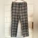American Eagle Outfitters Pants & Jumpsuits | Grey Striped Plaid American Eagle Stretch Pants | Color: Gray | Size: S