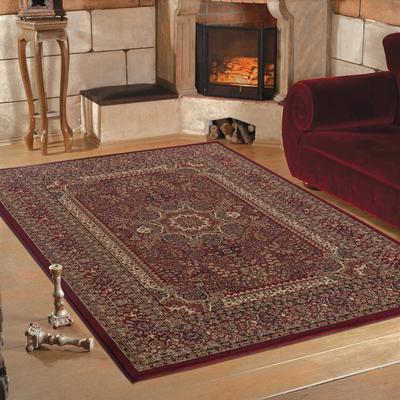 Teppich AYYILDIZ TEPPICHE "Marrakesh 207", rot, B:160cm H:12mm L:230cm, Kunstfaser, Teppiche, Orient-Optik, Wohnzimmer