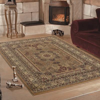 Teppich AYYILDIZ TEPPICHE "Marrakesh 207", beige, B:240cm H:12mm L:340cm, Kunstfaser, Teppiche, Orient-Optik, Wohnzimmer