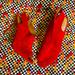 Jessica Simpson Shoes | Jessica Simpson Red Suede Heels | Color: Red | Size: 10