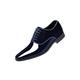 EndoraDore Mens Oxfords Leather Lace Ups Dress Shoes Slip On Pointed Toe Derbys Classic Formal Business Shoes Smart Brogues Blue