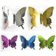 Autocollant mural miroir papillon 3D en PVC décalcomanie artistique pour chambre d'enfant