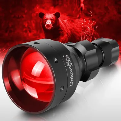 UniqueFire – lampe de poche puissante à lumière rouge XRE torche réglable 3 modes d'éclairage