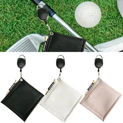Balle de golf en PU avec crochet mousqueton serviette de livres absorption d'eau nettoyage de la