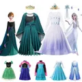 Costume de princesse Disney la reine des neiges pour filles robe de bal blanche en tulle pailleté