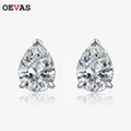 OEVAS-Boucles d'oreilles goutte d'eau pour femme 100% argent regardé 925 diamant à haute teneur en