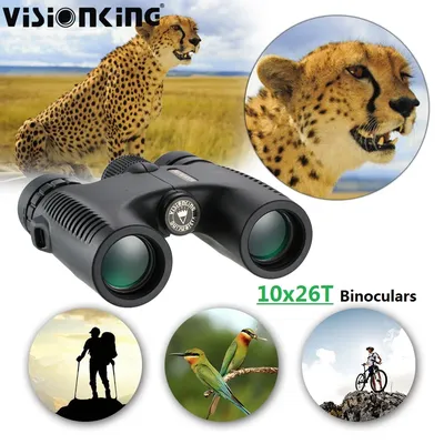 Visionking-Jumelles HD 10x26 lunettes de terrain compactes BAK4 télescope étanche camping