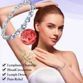 Bracelet réglable en cristal pour femme bijoux magnétiques à 3500 gauss poignée lymphatique