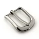 Boucles de ceinture en métal 1 pièce 30mm broche unique barre d'extrémité argentée demi-barre