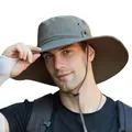 Chapeau de pêcheur pliable pour hommes imperméable seau de Protection solaire d'extérieur