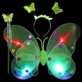 Ensemble de olympiques de cosplay nickel é pour filles robe fibrTutu LED pour papillon aile