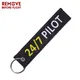 Nouveau porte-clés de style épaulette 24/7 porte-clés de pilote étiquette d'étiquette de bagage