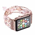 Bracelet élastique perlé pour Apple Watch Bracelet perlé Bracelet pour iWatch 4 3 2 1 Femmes