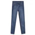 FY Jeans – Pantalon chaud pour femme couleur unie taille haute doublure polaire avec poches
