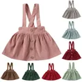 Robe à bretelles en velours côtelé pour bébés filles vêtements pour tout-petits tenue à bretelles