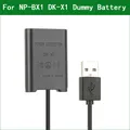 Batterie factice NP-BX1 NP-BX1 connecteur d'alimentation DK-X1 câble USB pour Sony DSC-RX100M3