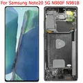 Nouveau pour Samsung Note 20 5G Écran LCD avec Cadre 6.7 "Note20 SM-N980F N981B LCD Écran Tactile