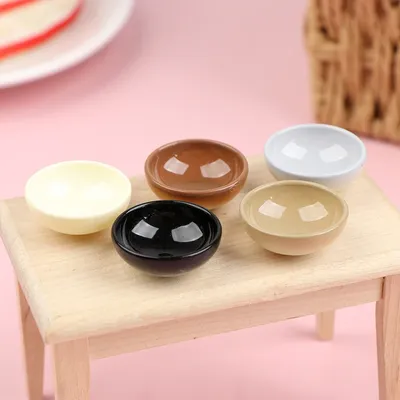 Miniature bol plat rond échelle 1/12 beurre maison cuisine salle à manger accessoire chaise de