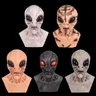 Masques de cosplay extraterrestre en latex masque de crâne extraterrestre masque d'horreur casque