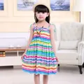 Robe d'été pour filles vêtements en coton sans manches pour enfants robes d'été pour filles