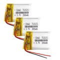 Batterie Lipo aste au lithium polymère 3.7V 280mAh 702025 Power CE MSDS personnalisé pour