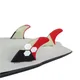 Palmes de planche de Surf FCS G7 grande ailette rouge en nid d'abeille Double onglets accessoires