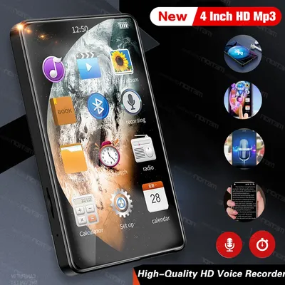 Lecteur MP3 MP4 portable à écran tactile complet lecteur de musique son HiFi Bluetooth FM